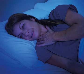 Ợ nóng và khó tiêu về đêm